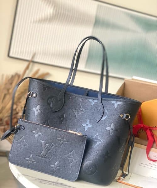 1:1 Replica Louis Vuitton LV Neverfull MM Monogram Empreinte Leather Luxury Women Bag M45685 - 31cm/ 12.2in