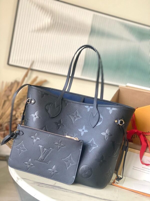 1:1 Replica Louis Vuitton LV Neverfull MM Monogram Empreinte Leather Luxury Women Bag M45685 - 31cm/ 12.2in
