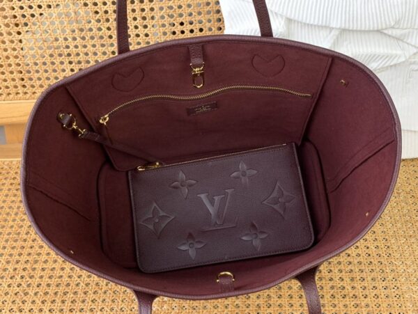 1:1 Replica Louis Vuitton LV Neverfull MM Monogram Empreinte Leather Luxury Women Bag M46599 - 31cm/ 12.2in