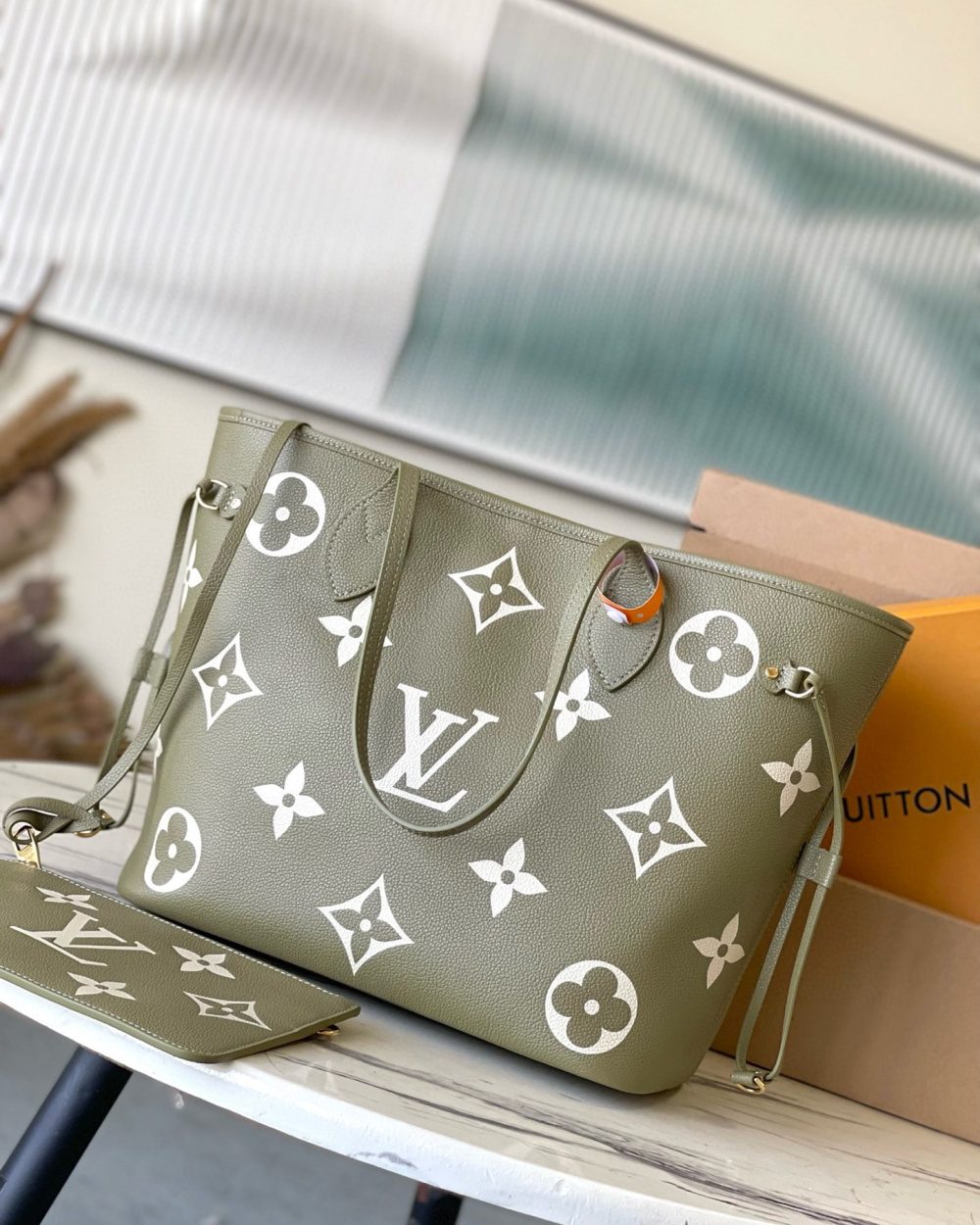 1:1 Replica Louis Vuitton LV Neverfull MM Monogram Empreinte Leather Black Luxury Bag For Women M46649 - 31cm/ 12.2in