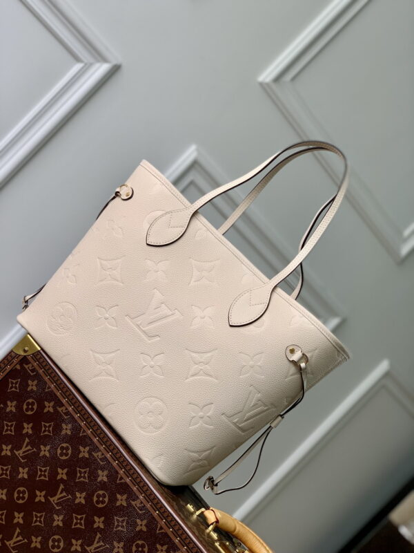 1:1 Replica Louis Vuitton LV Neverfull MM Monogram Empreinte Leather Luxury Women Bag M46676 - 31cm/ 12.2in