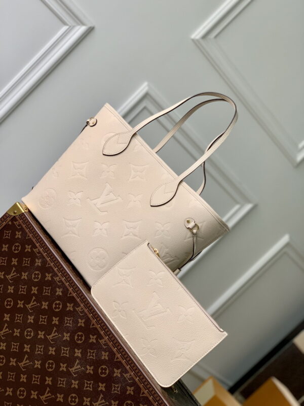1:1 Replica Louis Vuitton LV Neverfull MM Monogram Empreinte Leather Luxury Women Bag M46676 - 31cm/ 12.2in