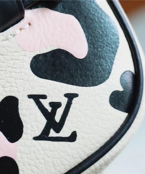 1:1 Replica Louis Vuitton Nice BB Monogram Empreinte White /Black For Women, Women's Wallets 9.4in/24cm LV