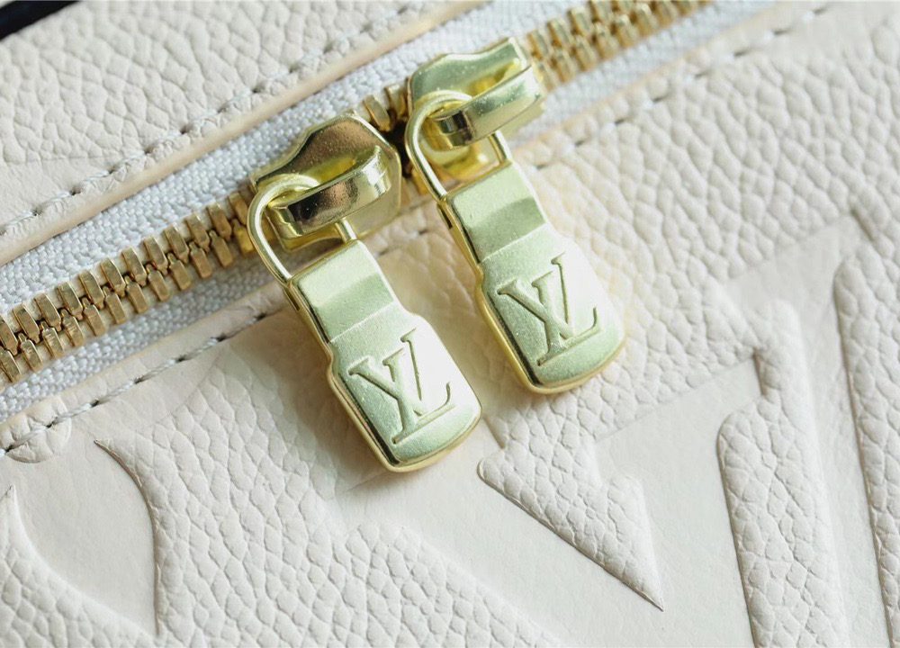 1:1 Replica Louis Vuitton Nice BB Monogram Empreinte White /Black For Women, Women's Wallets 9.4in/24cm LV