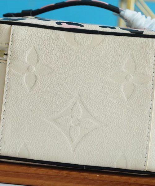 1:1 Replica Louis Vuitton Nice BB Monogram Empreinte White /Black For Women, Women's Wallets 9.4in/24cm LV