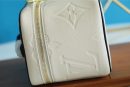 1:1 Replica Louis Vuitton Nice BB Monogram Empreinte White /Black For Women, Women's Wallets 9.4in/24cm LV