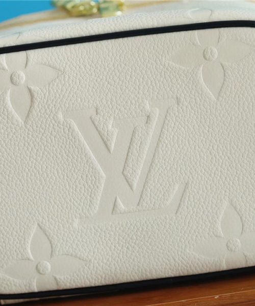 1:1 Replica Louis Vuitton Nice BB Monogram Empreinte White /Black For Women, Women's Wallets 9.4in/24cm LV