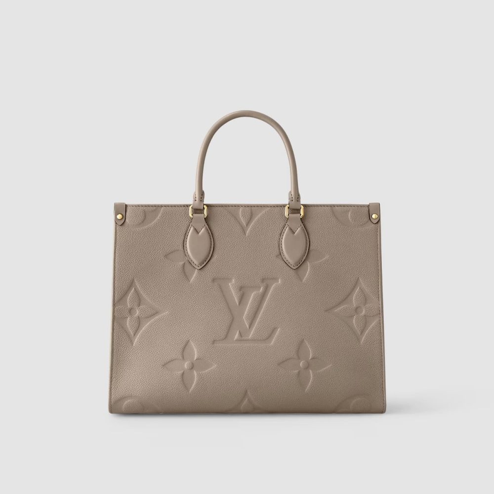 1:1 Replica Louis Vuitton LV Onthego MM Monogram Empreinte Leather Luxury Bag For Women M45607 - 35cm