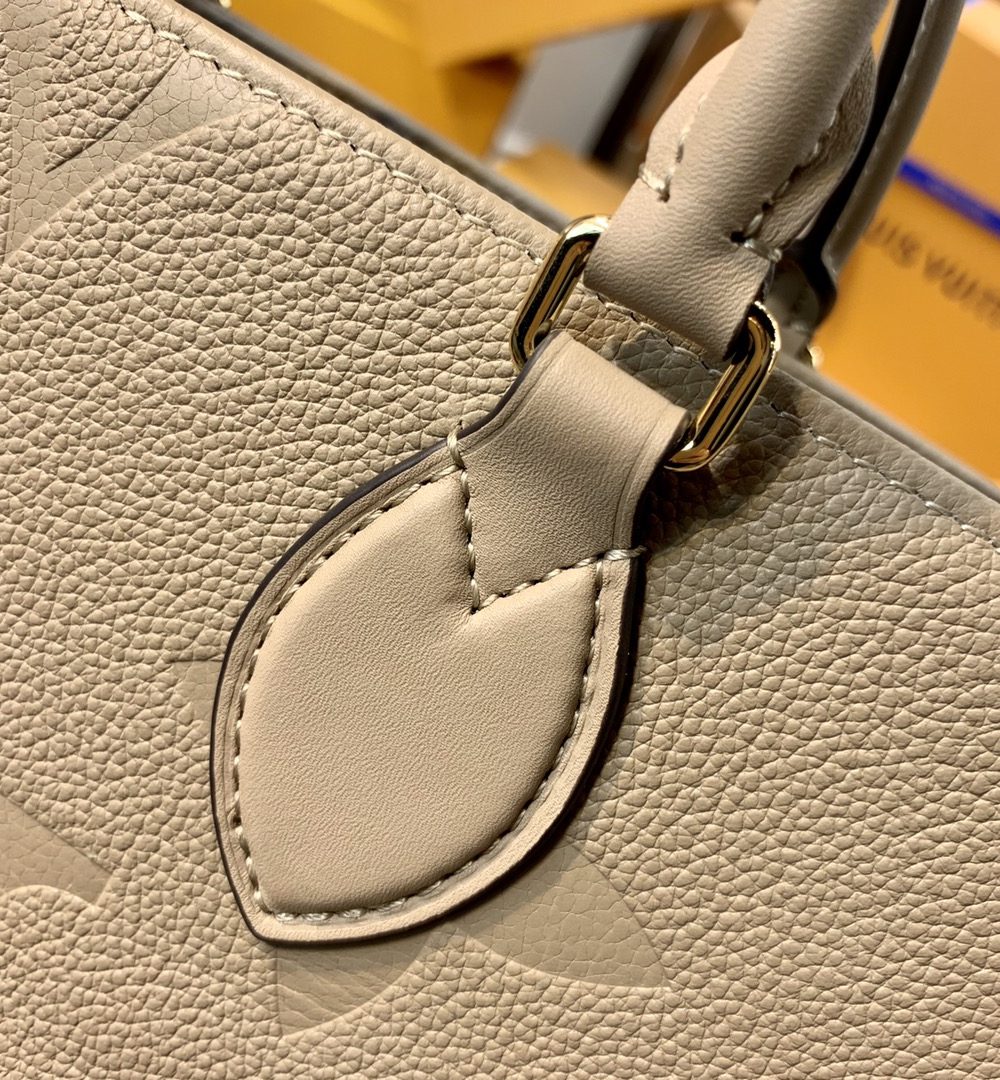 1:1 Replica Louis Vuitton LV Onthego MM Monogram Empreinte Leather Luxury Bag For Women M45607 - 35cm