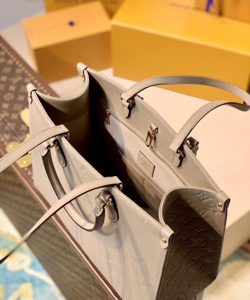 1:1 Replica Louis Vuitton LV Onthego MM Monogram Empreinte Leather Luxury Bag For Women M45607 - 35cm