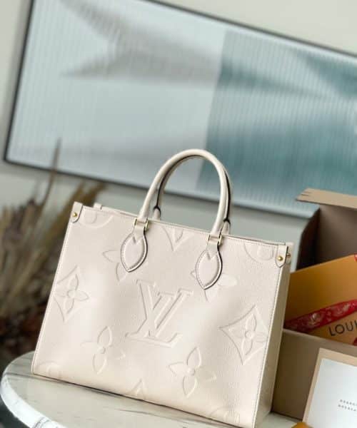 1:1 Replica Louis Vuitton LV Onthego MM Monogram Empreinte Leather Luxury Bag For Women M46531 - 35cm