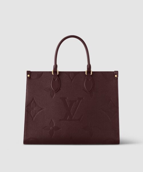 1:1 Replica Louis Vuitton LV Onthego MM Monogram Empreinte Leather Luxury Bag For Women M46601 - 35cm