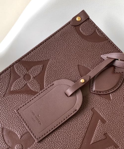 1:1 Replica Louis Vuitton LV Onthego MM Monogram Empreinte Leather Luxury Bag For Women M46601 - 35cm