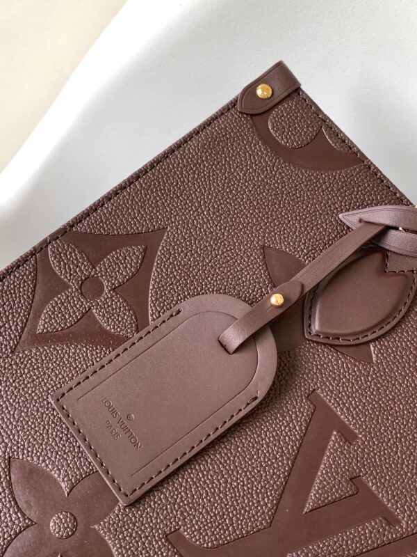 1:1 Replica Louis Vuitton LV Onthego MM Monogram Empreinte Leather Luxury Bag For Women M46601 - 35cm