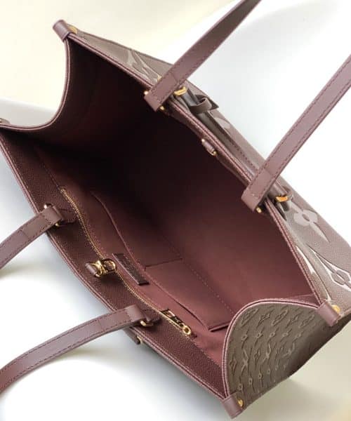 1:1 Replica Louis Vuitton LV Onthego MM Monogram Empreinte Leather Luxury Bag For Women M46601 - 35cm