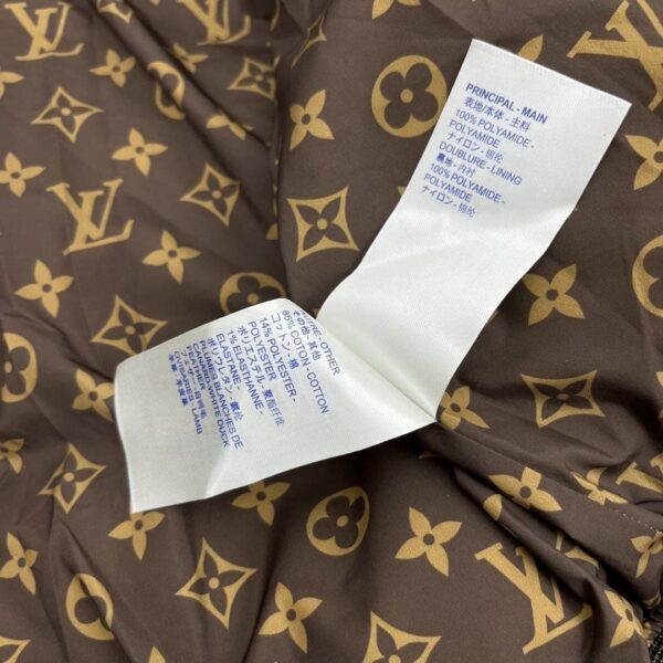 Louis Vuitton Padded Nylon Bomber Jacket Green Khaki For Women