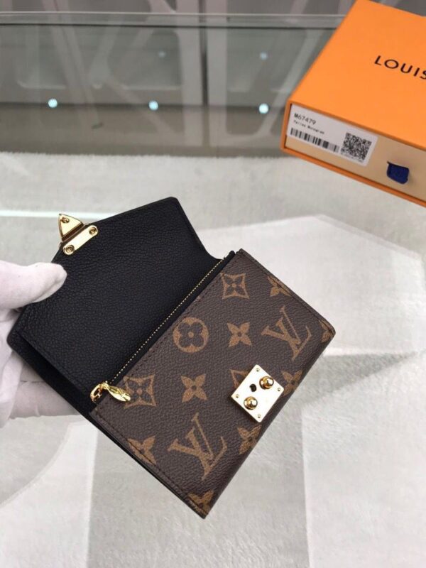 Louis Vuitton Pallas Monogram 13cm Black