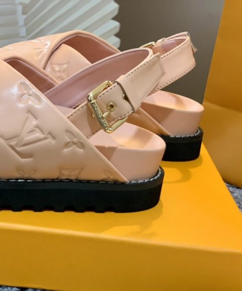 Louis Vuitton Paseo Flat Comfort Sandal Pink For Women LV 1A9RF9