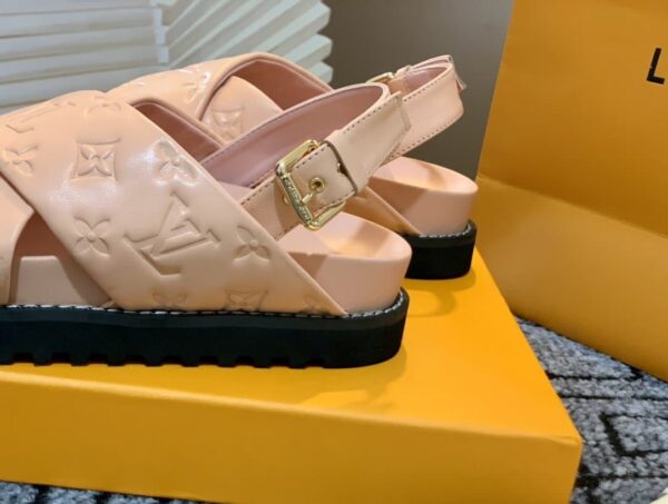 Louis Vuitton Paseo Flat Comfort Sandal Pink For Women LV 1A9RF9