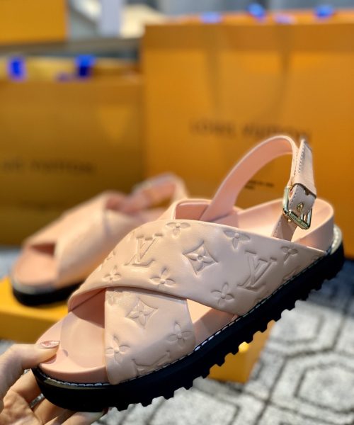 Louis Vuitton Paseo Flat Comfort Sandal Pink For Women LV 1A9RF9