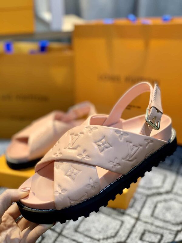 Louis Vuitton Paseo Flat Comfort Sandal Pink For Women LV 1A9RF9