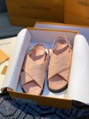 Louis Vuitton Paseo Flat Comfort Sandal Pink For Women LV 1A9RF9