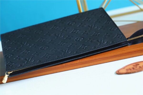 Louis Vuitton Poche Toilette 26 Monogram Empreinte Black For Women, Women's Wallets 9.8in/25cm LV