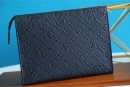 1:1 Replica Louis Vuitton Poche Toilette 26 Monogram Empreinte Black For Women, Women's Wallets 9.8in/25cm LV