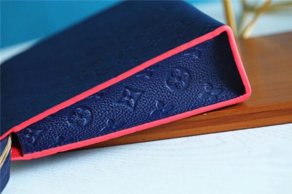 Louis Vuitton Poche Toilette 26 Monogram Empreinte Navy Blue For Women, Women's Wallets 9.8in/25cm LV