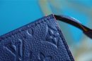 1:1 Replica Louis Vuitton Poche Toilette 26 Monogram Empreinte Navy Blue For Women, Women's Wallets 9.8in/25cm LV