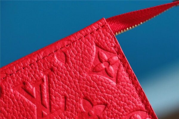 Louis Vuitton Poche Toilette 26 Monogram Empreinte Red For Women, Women's Wallets 9.8in/25cm LV
