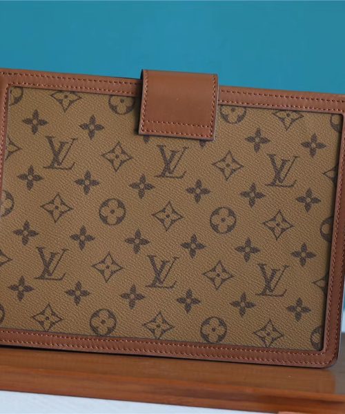 1:1 Replica Louis Vuitton Pochette Dauphine Monogram and Monogram Reverse Canvas For Women, Women's Wallets 10.2in/26cm LV