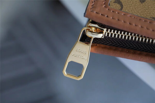 Louis Vuitton Pochette Dauphine Monogram and Monogram Reverse Canvas For Women, Women's Wallets 10.2in/26cm LV