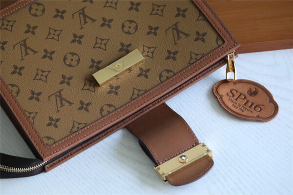 Louis Vuitton Pochette Dauphine Monogram and Monogram Reverse Canvas For Women, Women's Wallets 10.2in/26cm LV