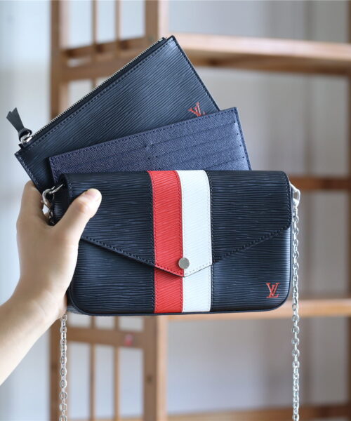 Louis Vuitton Pochette Felicie Epi Black For Women, Women's Wallets 8.3in/21cm LV