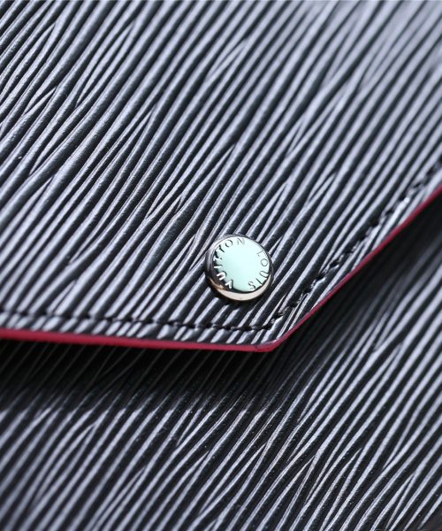 1:1 Replica Louis Vuitton Pochette Felicie Epi Black/Red For Women, Women's Wallets 8.3in/21cm LV
