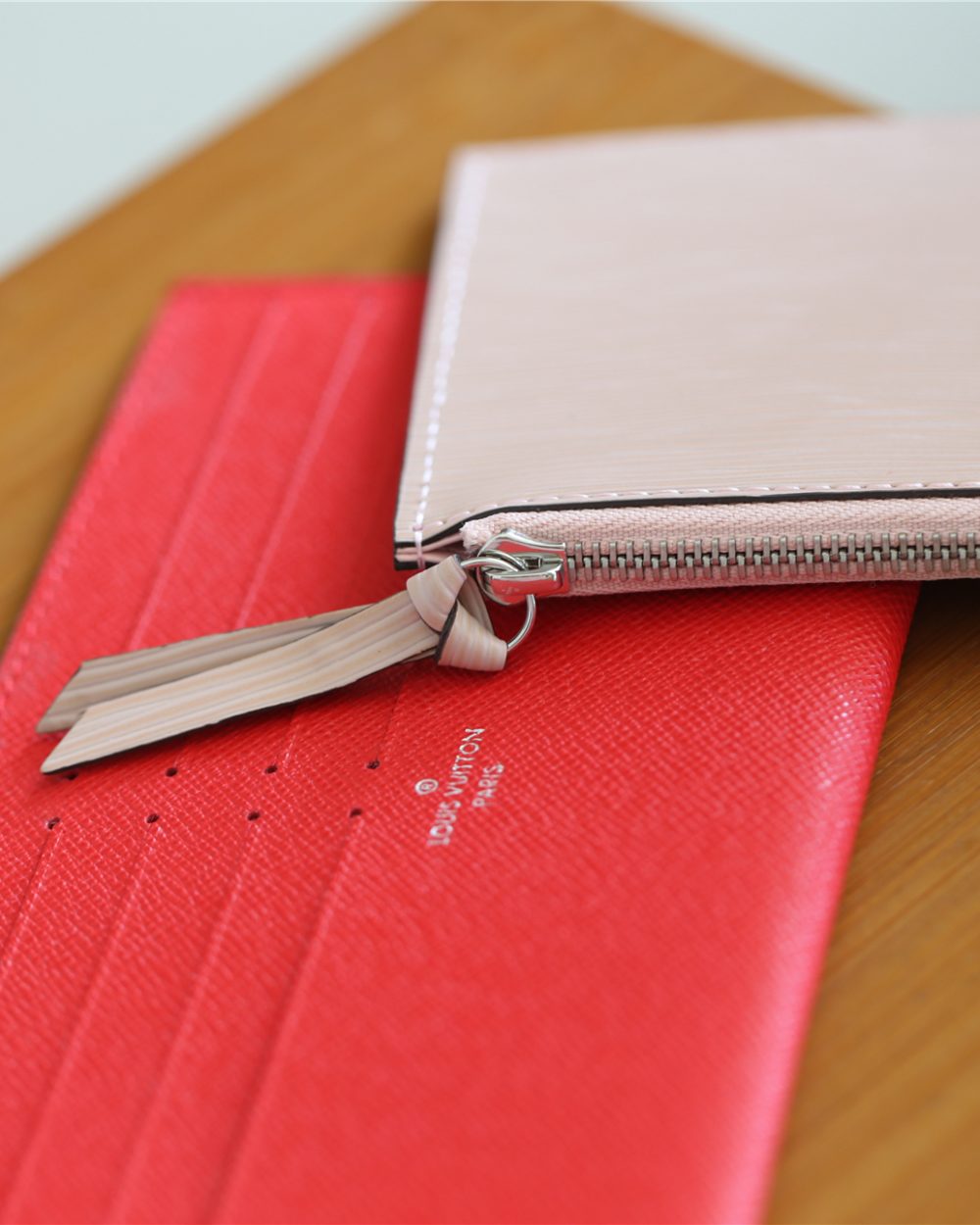 1:1 Replica Louis Vuitton Pochette Felicie Epi Rose Ballerine For Women, Women's Wallets 8.3in/21cm LV 