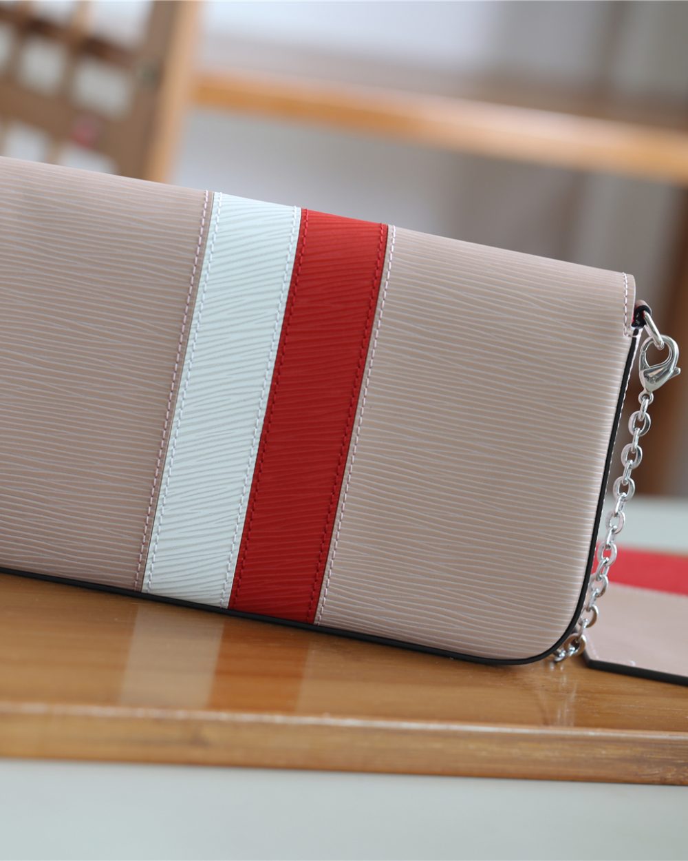 1:1 Replica Louis Vuitton Pochette Felicie Epi Rose Ballerine For Women, Women's Wallets 8.3in/21cm LV 