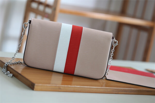 Louis Vuitton Pochette Felicie Epi Rose Ballerine For Women, Women's Wallets 8.3in/21cm LV 