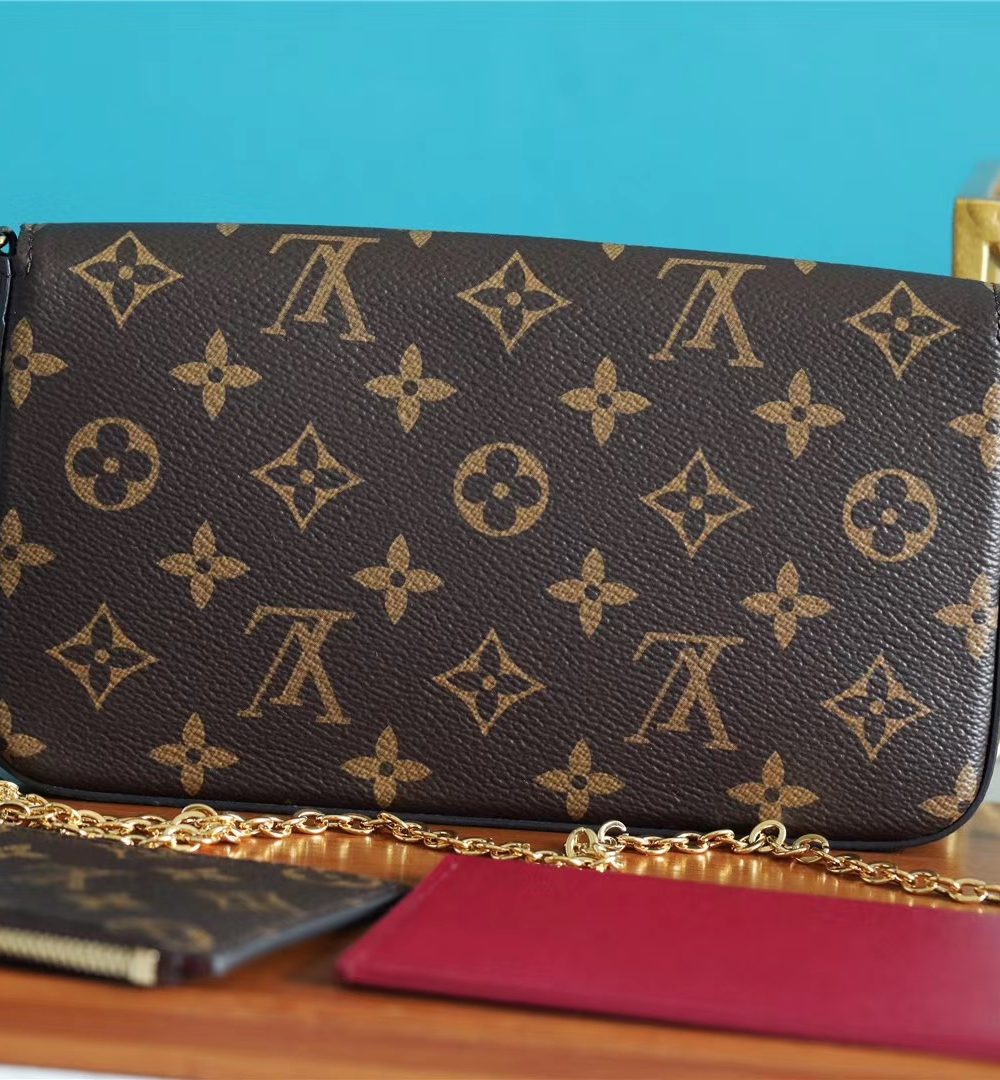 1:1 Replica Louis Vuitton Pochette Felicie Monogram Canvas For Women, Women's Wallets 8.3in/21cm LV M61276