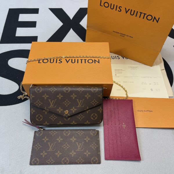 Louis Vuitton Pochette Felicie Monogram Canvas For Women, Women's Wallets 8.3in/21cm LV M61276