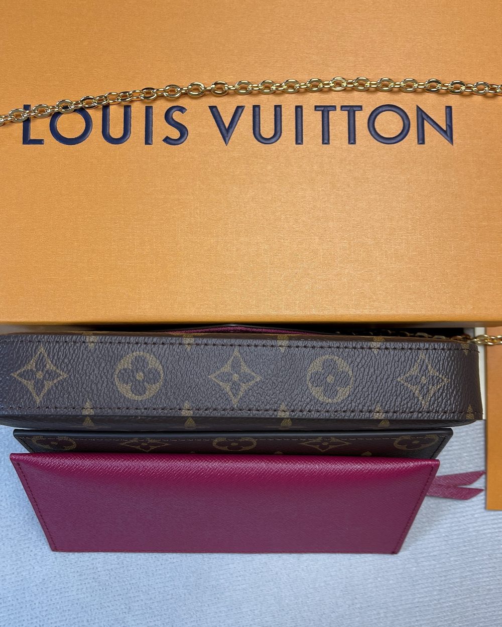1:1 Replica Louis Vuitton Pochette Felicie Monogram Canvas For Women, Women's Wallets 8.3in/21cm LV M61276