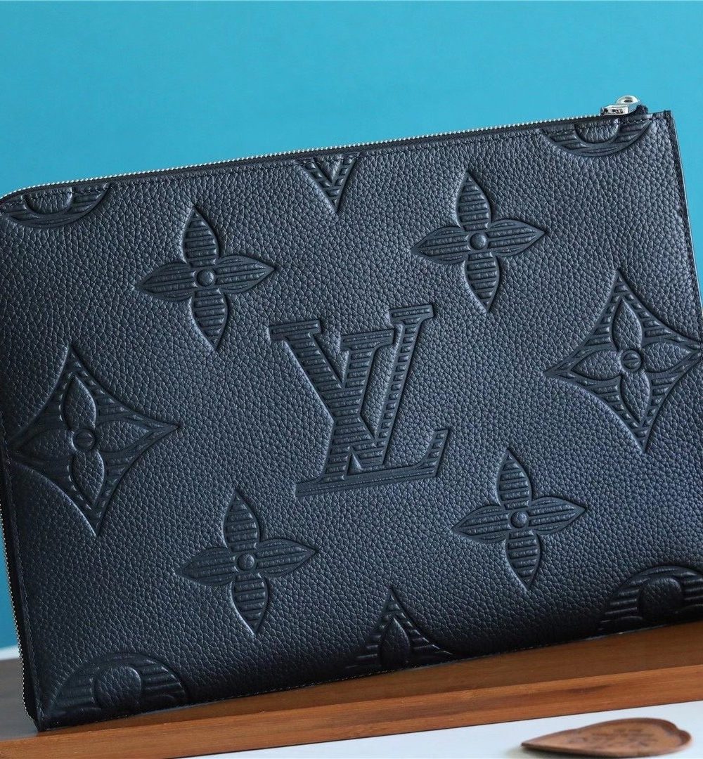 1:1 Replica Louis Vuitton Pochette Jour GM Black For Women, Women's Wallets 3.4in/34cm LV
