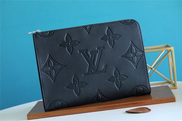 Louis Vuitton Pochette Jour GM Black For Women, Women's Wallets 3.4in/34cm LV