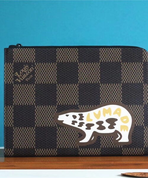 Louis Vuitton Pochette Jour GM Damier Canvas By Virgil Abloh For Women, Women's Wallets 13.4in/34cm LV 
