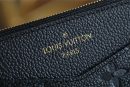1:1 Replica Louis Vuitton Pochette Melanie BB Monogram Empreinte Black For Women, Women's Wallets 7.9in/20cm LV M68712