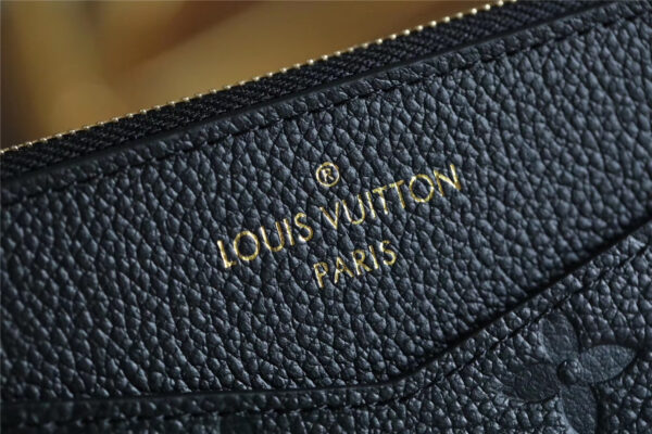 Louis Vuitton Pochette Melanie BB Monogram Empreinte Black For Women, Women's Wallets 7.9in/20cm LV M68712