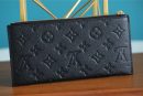 1:1 Replica Louis Vuitton Pochette Melanie BB Monogram Empreinte Black For Women, Women's Wallets 7.9in/20cm LV M68712