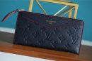 1:1 Replica Louis Vuitton Pochette Melanie BB Monogram Empreinte Dark Blue For Women, Women's Wallets 7.9in/20cm LV