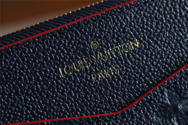 Louis Vuitton Pochette Melanie BB Monogram Empreinte Dark Blue For Women, Women's Wallets 7.9in/20cm LV